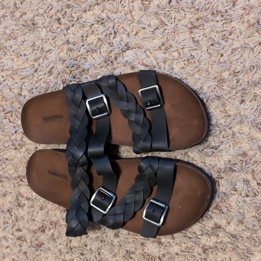 Sonoma Black Women's Sandals Size 8